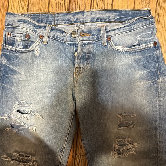 Lucky Brand Destructed Boyfriend Capri Jeans 6 - Picture 6 of 9